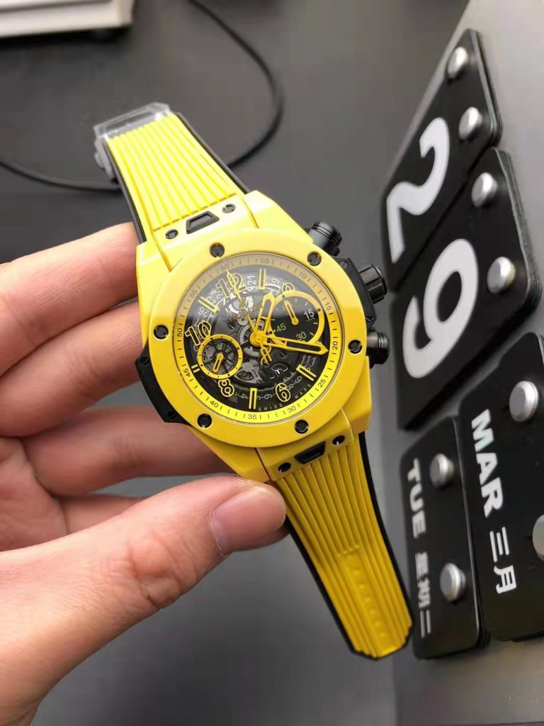 ZF Hublot Unico Yellow Ceramic