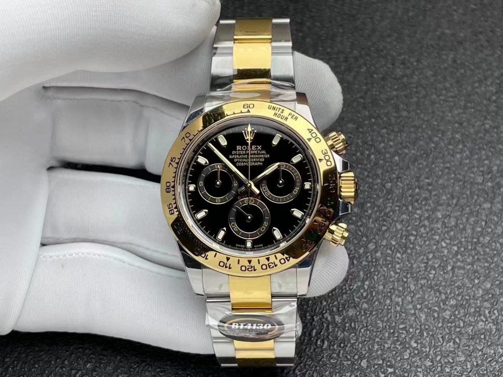 BT Replica Rolex Two Tone Rolex Daytona Black