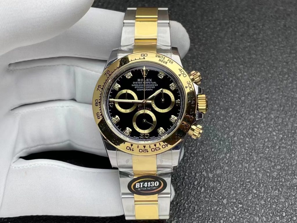 BT Replica Rolex Two Tone Rolex Daytona Diamond