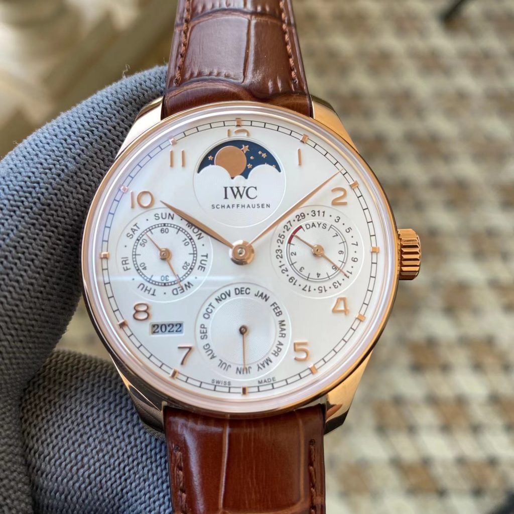 Replica IWC Portuguese Perpetual Calendar Brown