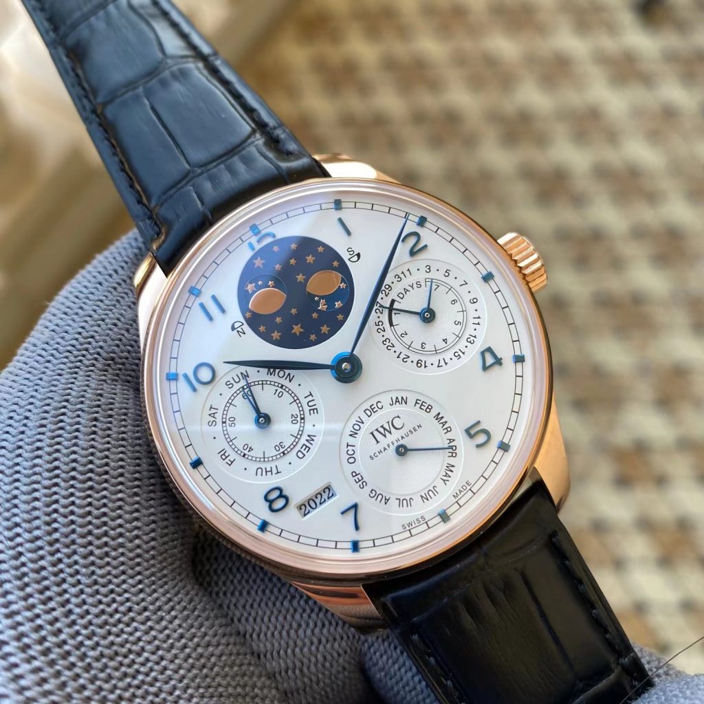 Replica IWC Portuguese Perpetual Calendar Rose Gold