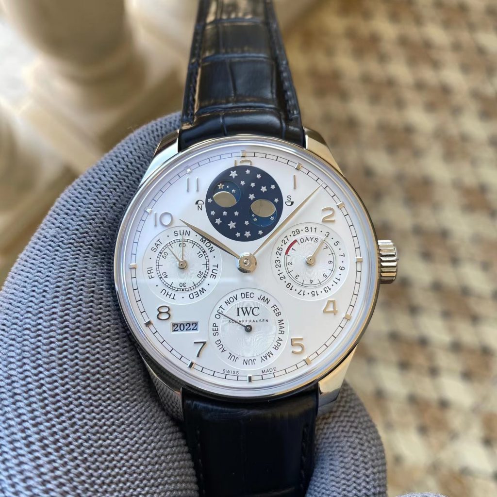 Replica IWC Portuguese Perpetual Calendar White