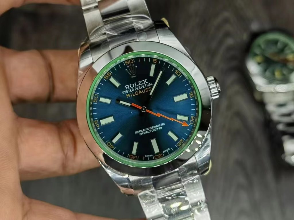 Replica Rolex Milgauss Blue Dial