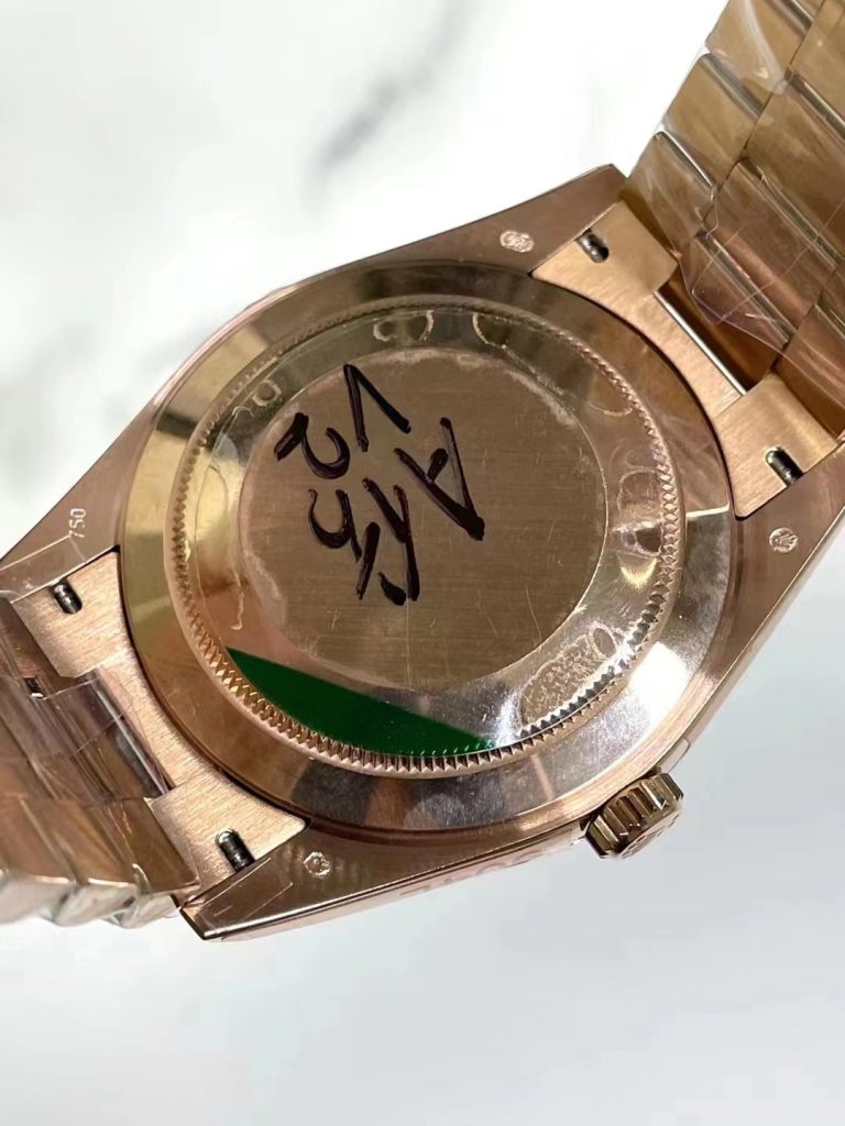 Rolex Day-Date Rose Gold Case Back