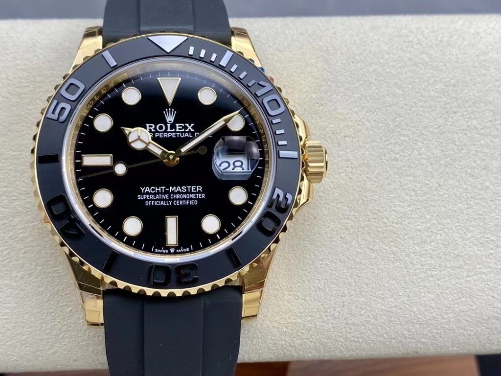 Replica Rolex YachtMaster Yellow Gold 42mm