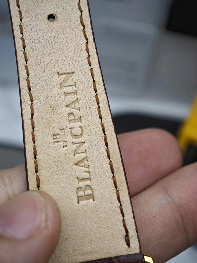Blancpain Villeret 6651 Brown Leather Strap