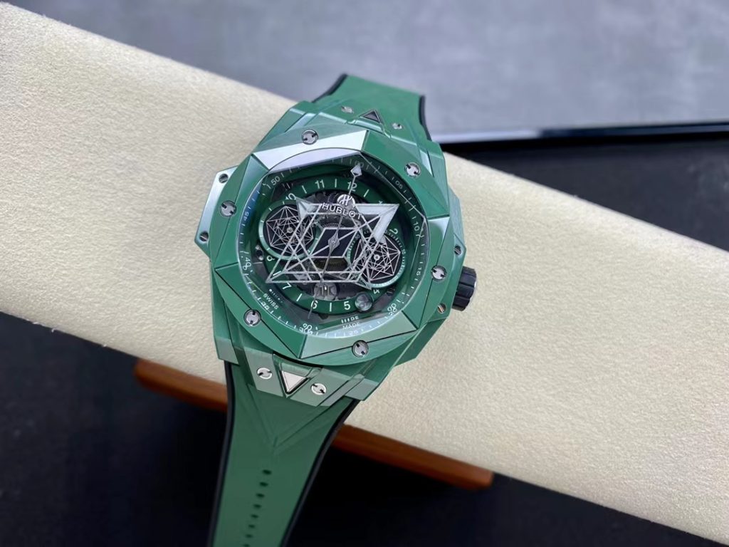 Hublot Sang Bleu II Green Ceramic Watch