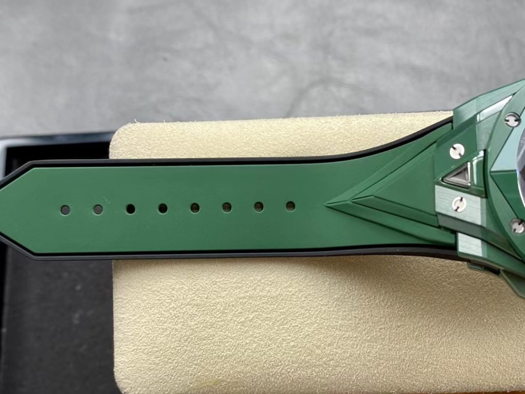 Hublot Sang Bleu II Green Rubber Strap