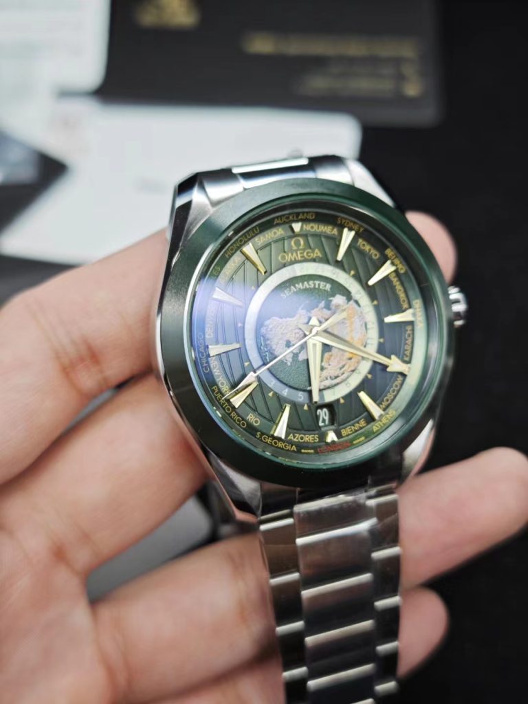 Replica Omega Seamaster Worldtimer Green