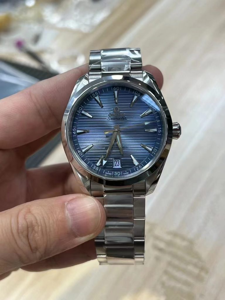 Omega Aqua Terra Ice Blue Replica