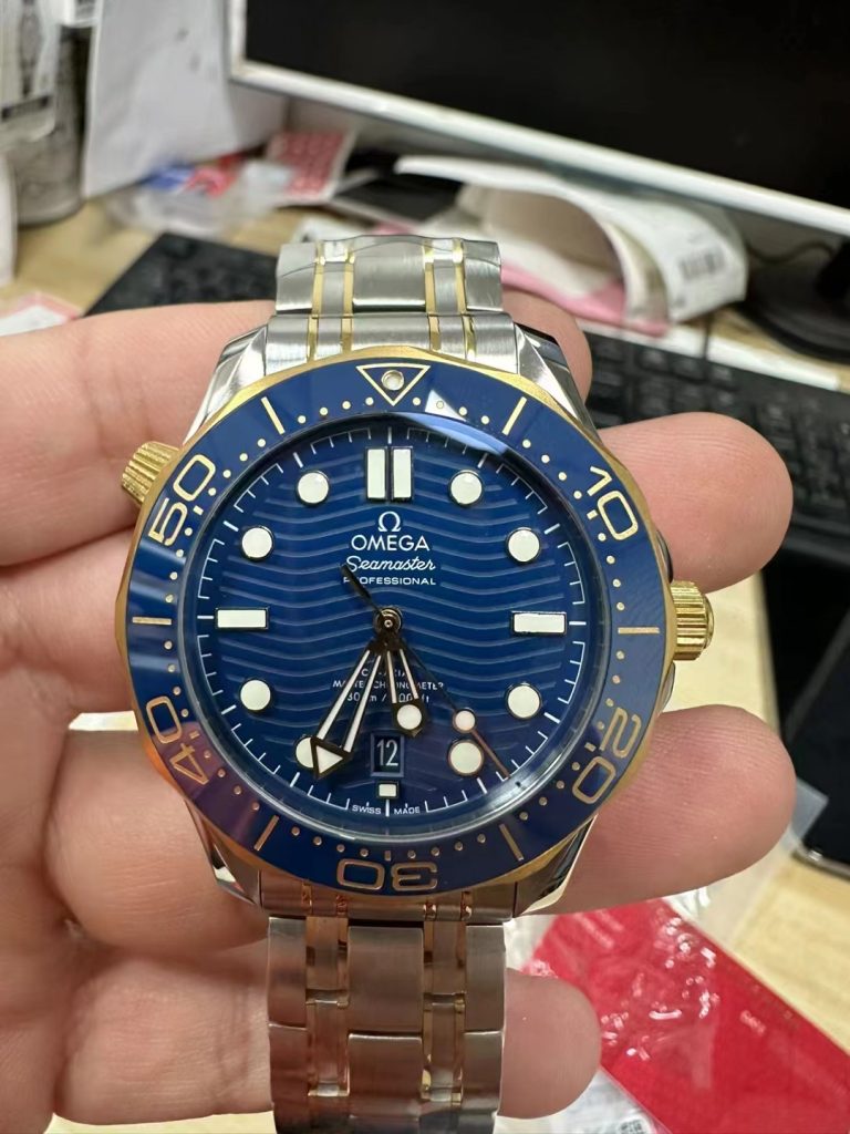 Replica Omega Seamaster Blue Two Tone