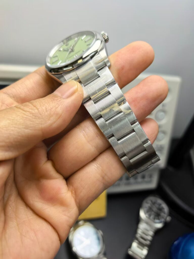 Rolex pistachio green bracelet