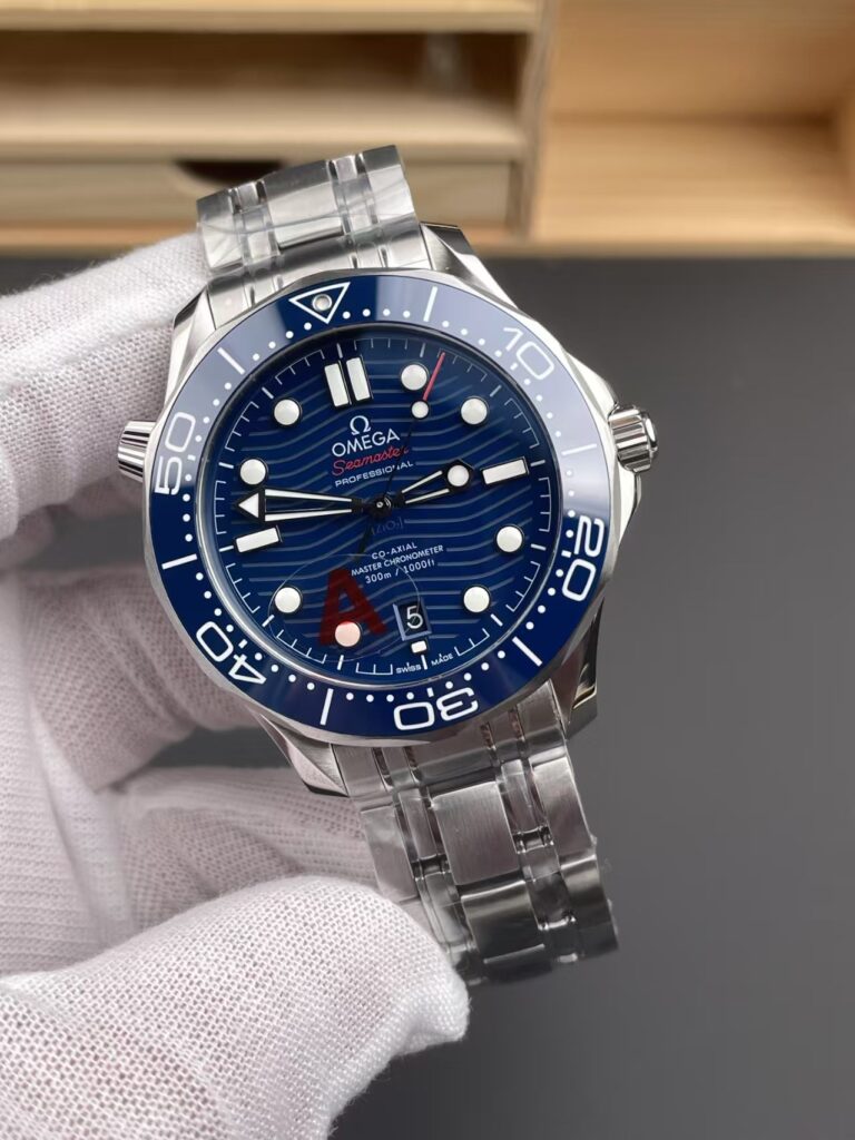 Replica Omega Seamaster 300m Blue Ceramic