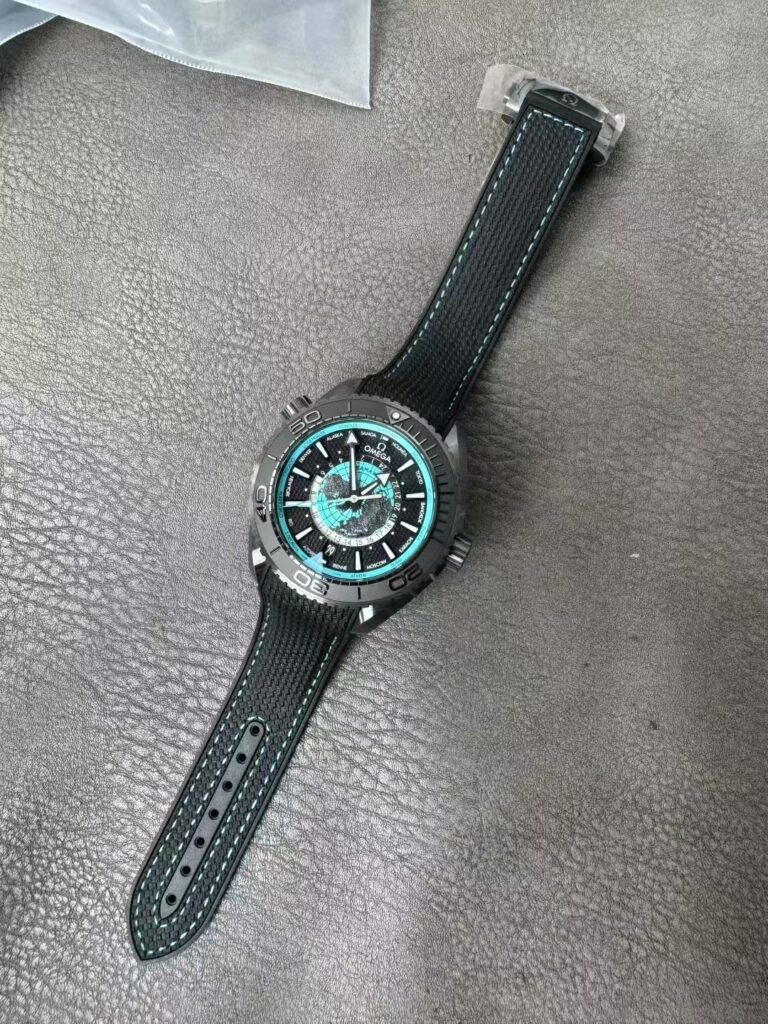Replica Omega Planet Ocean Worldtimer Turquoise